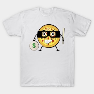 Pizza Bandit  - Funny Character Illustration T-Shirt